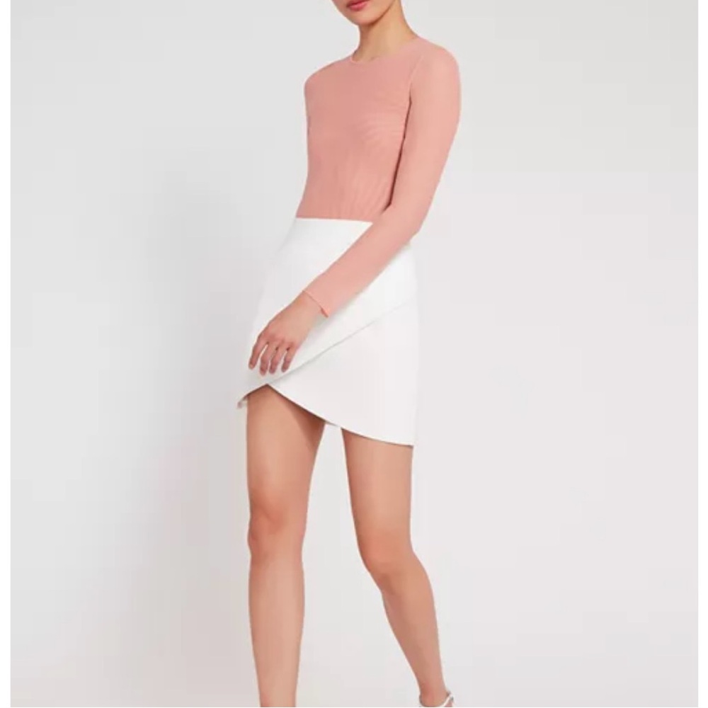 Alice + Olivia Pink Long Sleeve Bodysuit